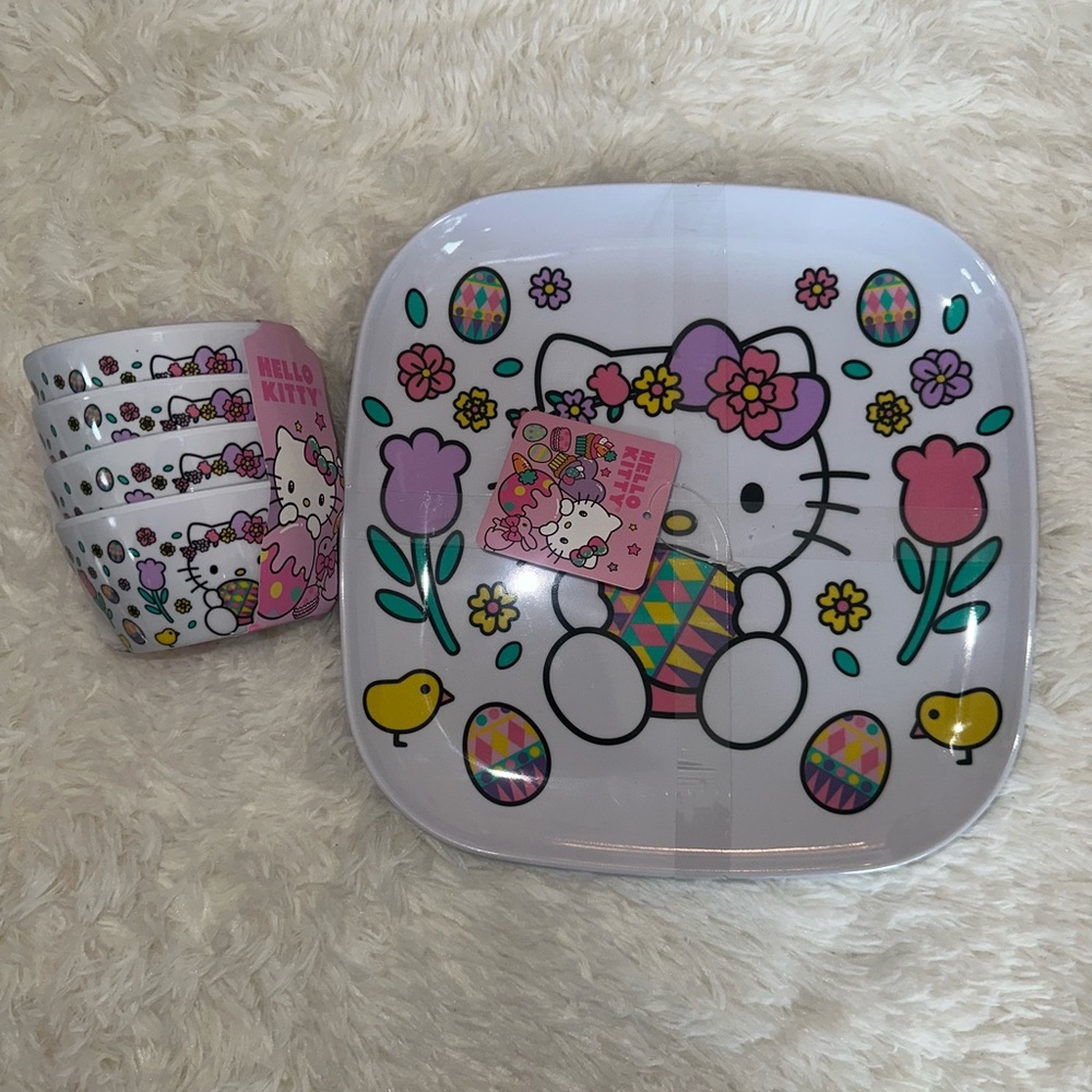 Hello Kitty Pink and Yellow Easter Set